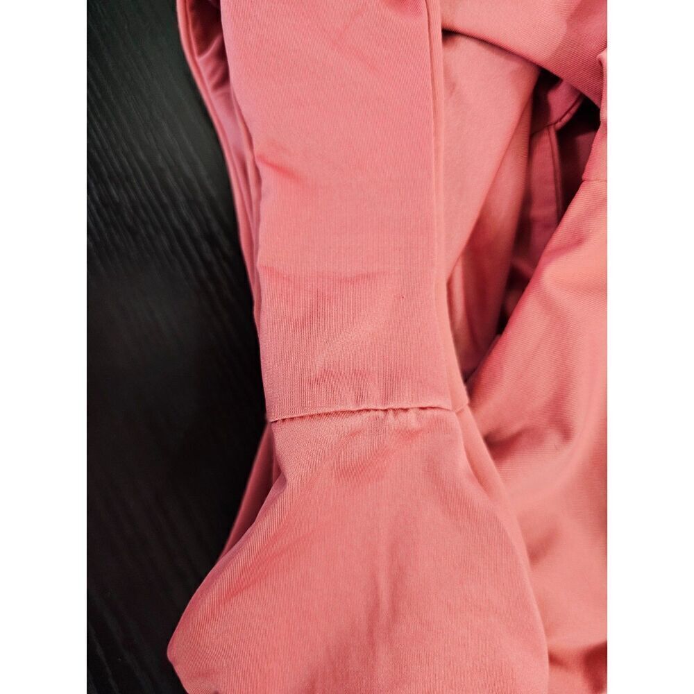Zara One Piece Back Cut Out Low Plunge Swimsuit Dusty Rose Size Medium - Picture 6 of 6